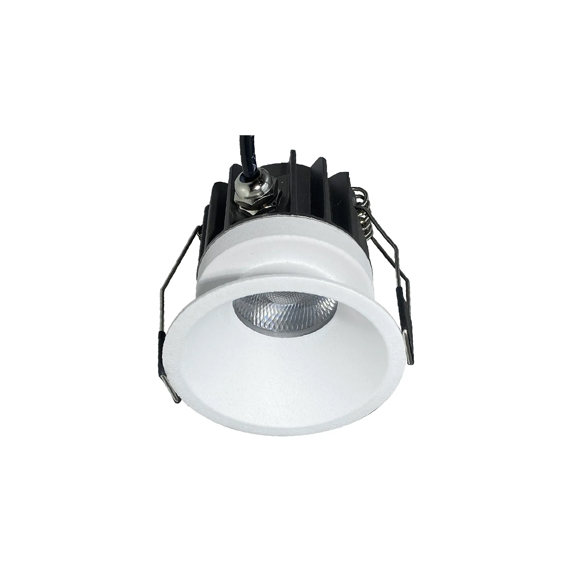 M8764  Rombok Downlight 8W LED; Dimmable CCT LED; Cut Out: 55mm; 720lm; 36° Deg; IP65 DRIVER INC.; White